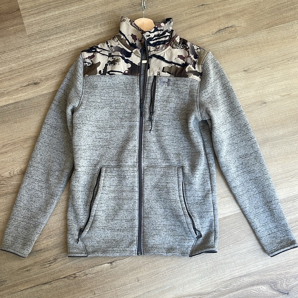 Under Armour UA Specialist 2.0 Barren Camo Gray Zip Up Jacket